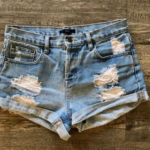 High waisted shorts